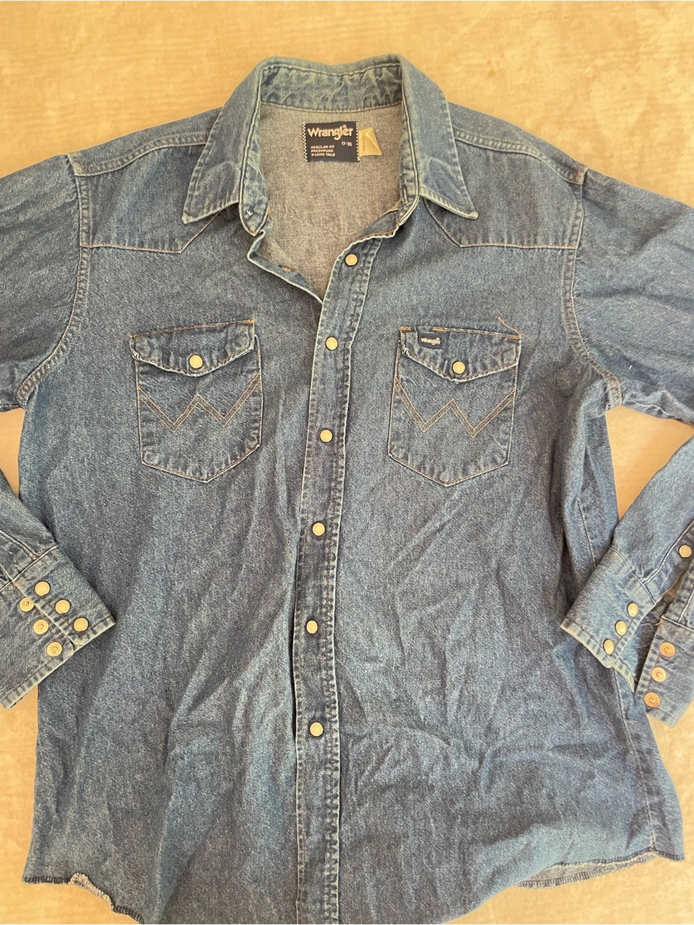 Wrangler Blue Denim Shirt Jacket